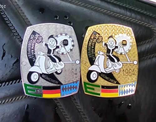 Targa metallo int vespa - targa, club