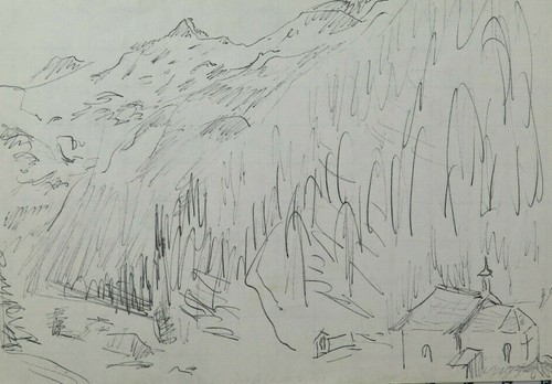 Vecchio disegno collezione - da,