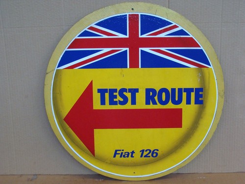 Insegna fiat 126 sign - fiat, test