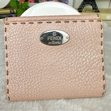 Fendi Selleria pink leather