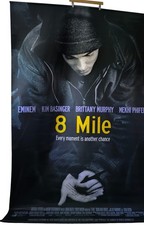 Eminem 8 Mile 2002 Promo Poster, Original Vinyl Film Movie Banner, 150cm x 236cm