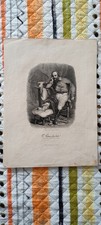 Stampa  incisione originale di