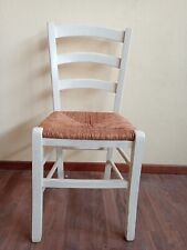 Sedia Legno Frassino con seduta impagliata Alta Qualità 