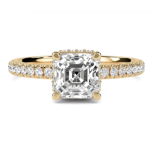 Anello donna taglio asscher - anello,