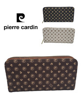 Portafoglio donna PIERRE CARDIN elegante grande zip portamonete carte di credito
