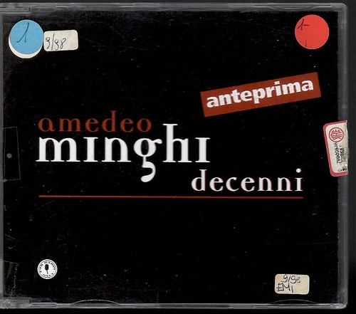 Amedeo minghi decenni cd - –,