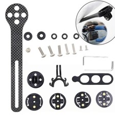 Supporto prolunga staffa GPS bicicletta in fibra di carbonio per Wahoo/Bryton/Giant/Garmin