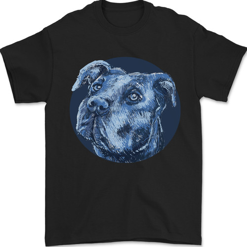 Pitbull cane portrait - pitbull,