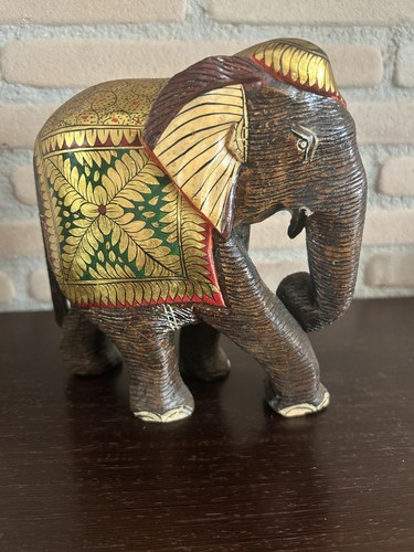 Elefante decorato oro e - , in