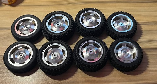 Auto ruote alluminio - alluminio, tamiya