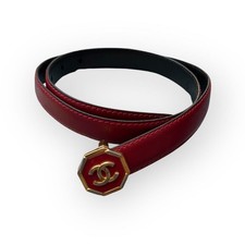 Cintura CHANEL CC in pelle con