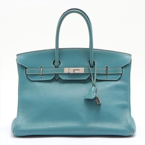 Hermès jeans blu togo pelle - blu,