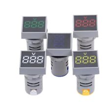 VOLTMETRO DIGITALE TESTER QUADRATO 22mm PANNELLO MISURATORE DI TENSIONE 20-500V 