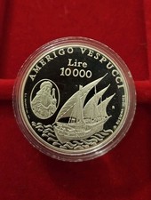 10000 Lire ARGENTO PROOF 1995