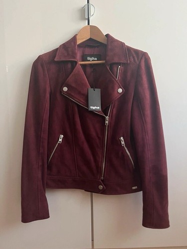 Tigha giacca pelle rosso - -,