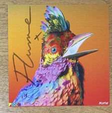 Flume Firmato Palazzi CD Album Cover Art Card Flume Autografato DJ RARO ESAURITO