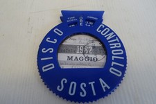 Disco orario porta bollo Fiat Alfa Romeo