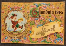 CAFFAREL GIANDUIA 1865 TORINO Locandina per Negozio in Rilievo