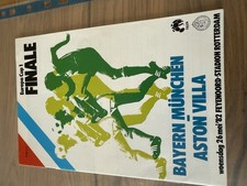 Programma finale Coppa Europa Bayern Monaco V Aston Villa 26 maggio 1982