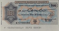 Italia 100 Liri Mini-Assegno -