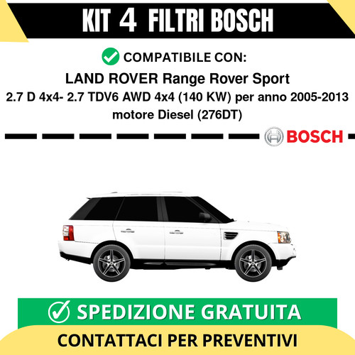 Kit bosch filtri tagliando - 4,