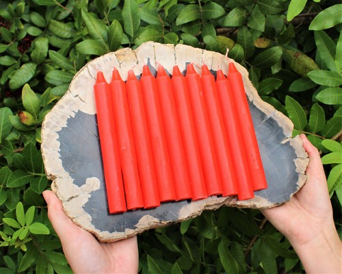 Candele coniche rosse - candele,
