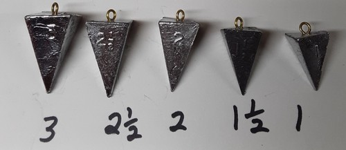 Pyramid sinkers quantità25 - pyramid,