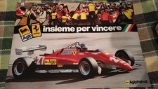 Manifesto Poster 1980 Originale Agip e Ferrari - Insieme per Vincere