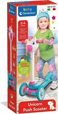 Clementoni- Baby Unicorn Push Scooter Monopattino 3 Ruote