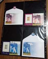 2006 FOGLIETTI DICIOTTENNI AZZURRO E ROSA CON BUSTA E LETTERA GENTILONI PERFETTI