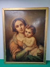 Grande stampa incorniciata Madonna e Bambino dell'artista Bartolome Esteban Murillo