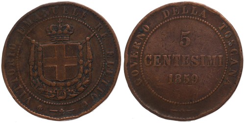Italia toscana 5 centesimi - italia,