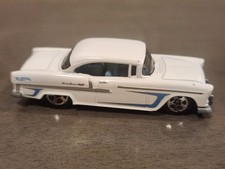 2006 Hot Wheels Chevy Belair Exclusive White Loose Diecast
