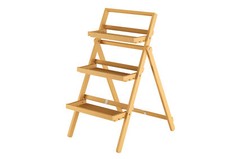 Porta fiori in legno massello