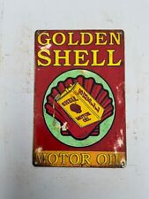 Insegna Golden Shell Motor OIL , 20x30 Cm