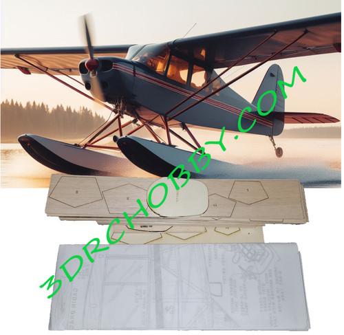 Piper cub con galleggianti - piper, j-3