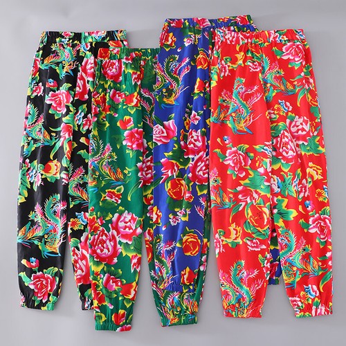 Pantaloni floreali cotone - pantaloni,
