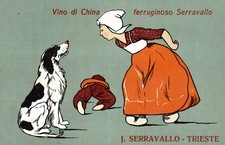 TRIESTE - Vino di China SERRAVALLO - Pubblicitaria - PU418 - VEDI RETRO!