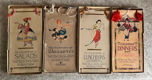 Vintage calendar desserts - of,