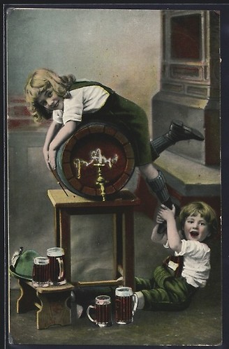 Cartolina due ragazzi - cartolina,