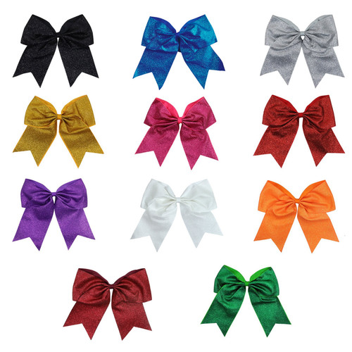 Usa glitter cheer bows - cheer, 7"