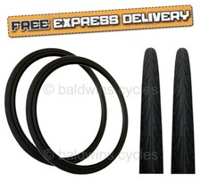 COPPIA Caldys 700x28c NERA Bici da Strada Vintage Tradizionali Slick PNEUMATICI