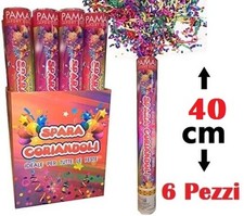 Set 6 Tubo Spara Coriandoli