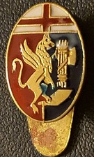 Distintivo calcio ⚽️ GENOA spilla VENTENNIO pin LIGURIA piedino SMALTO Genova