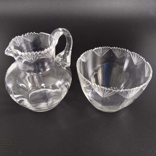 Art deco crystal cut - art, glass