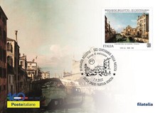 Italia 2022 Venezia Arte Artista Pittura Edifici Architettura Maxicard