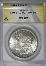 1884 P Morgan Dollar ~ VAM-3