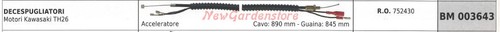 Cavo acceleratore blue bird - cavo,