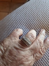 Anello Oro 18 caratie diamanti con 1 carato di diamanti . Peso anello 8 grammi