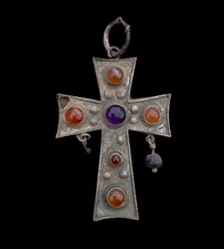 ANCIENT BYZANTINE SILVER CROSS